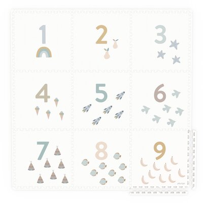 Tiloo - Puzzelmat EEVAA - 9 tegels Numbers (180 x180 cm)