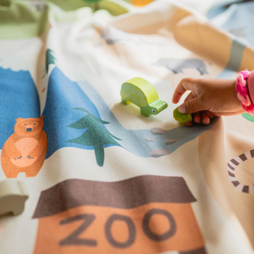 Speelmat en speelgoedmand Soo Zoo Speelmat en speelgoedmand Soo Zoo