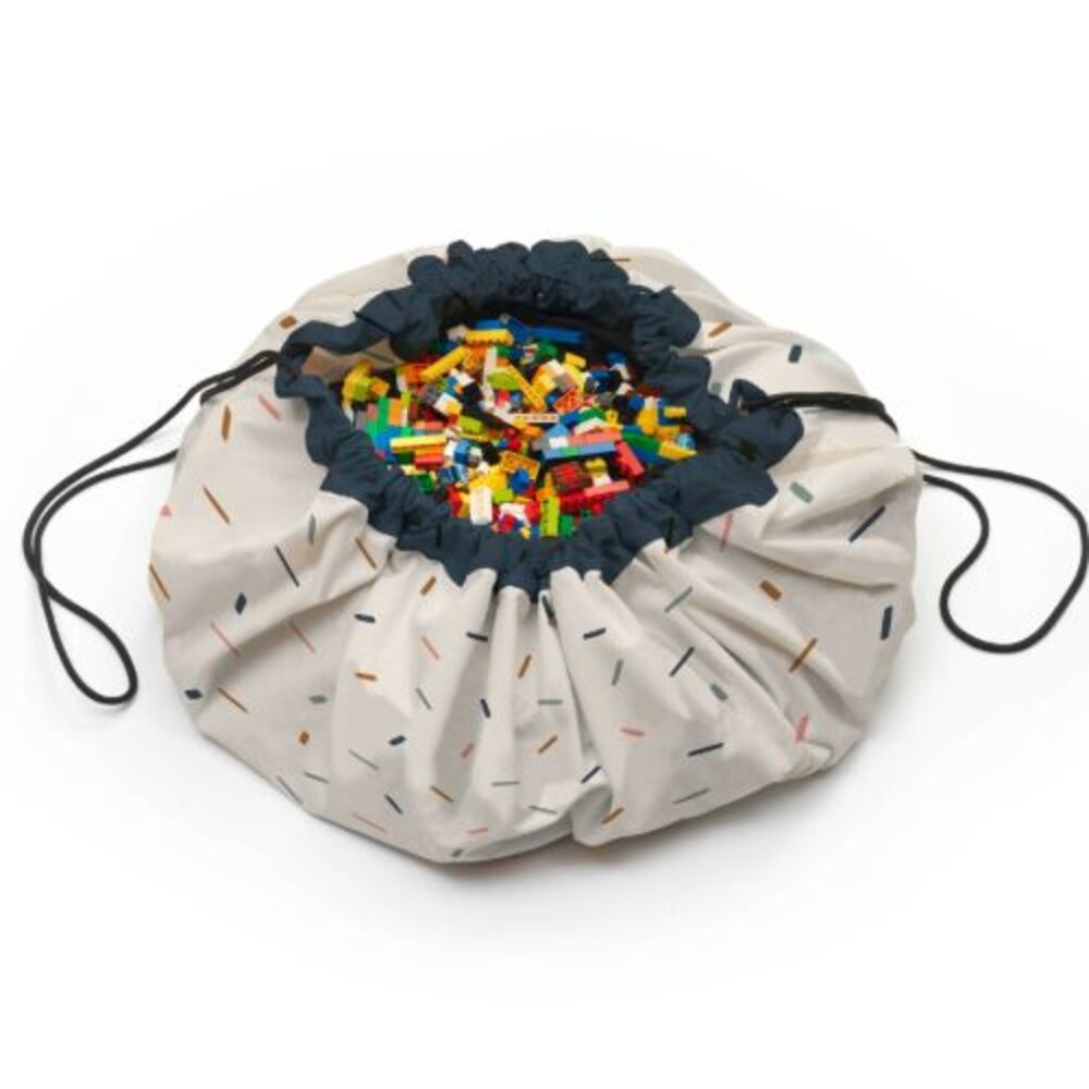 Noomad - Opbergzak - Speelmat single print - 140cm Confetti
