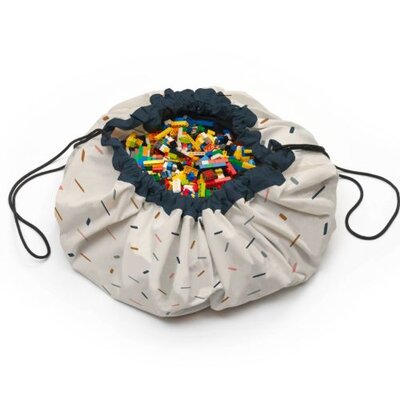 Noomad - Opbergzak - Speelmat single print - 140cm Confetti