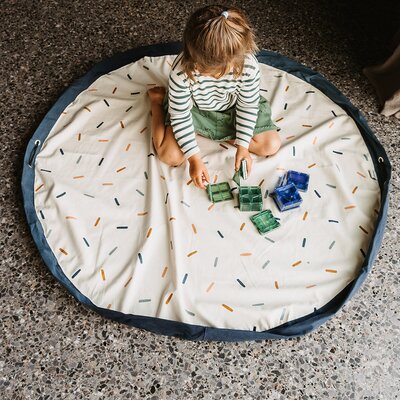 Noomad - Opbergzak - Speelmat single print - 140cm Confetti