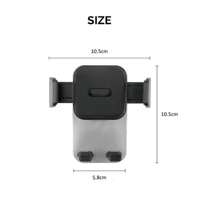Kinderwagen telefoonhouder Zwart