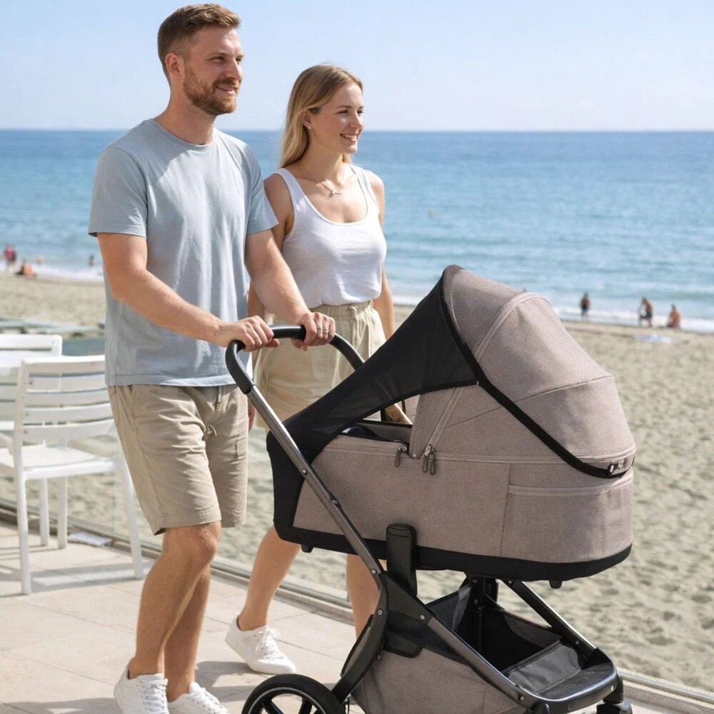 Shadie kinderwagen zonnescherm Almond Beige Shadie kinderwagen zonnescherm Almond Beige