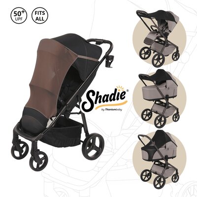 Shadie Stroller Sunshade Truffle Brown Shadie Stroller Sunshade Truffle Brown