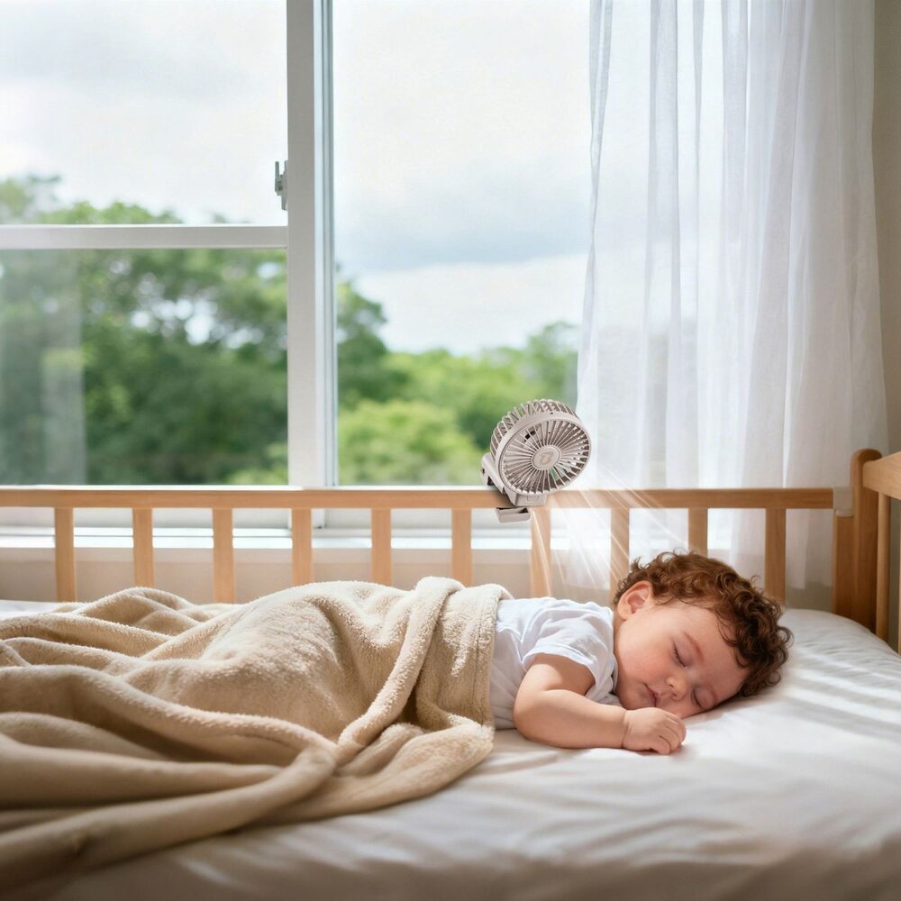 Oplaadbare clip-on ventilator Oplaadbare clip-on ventilator