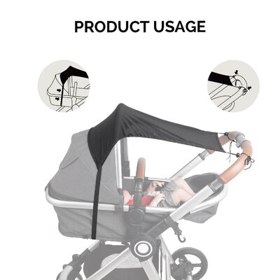 Zonnescherm voor kinderwagen/buggy