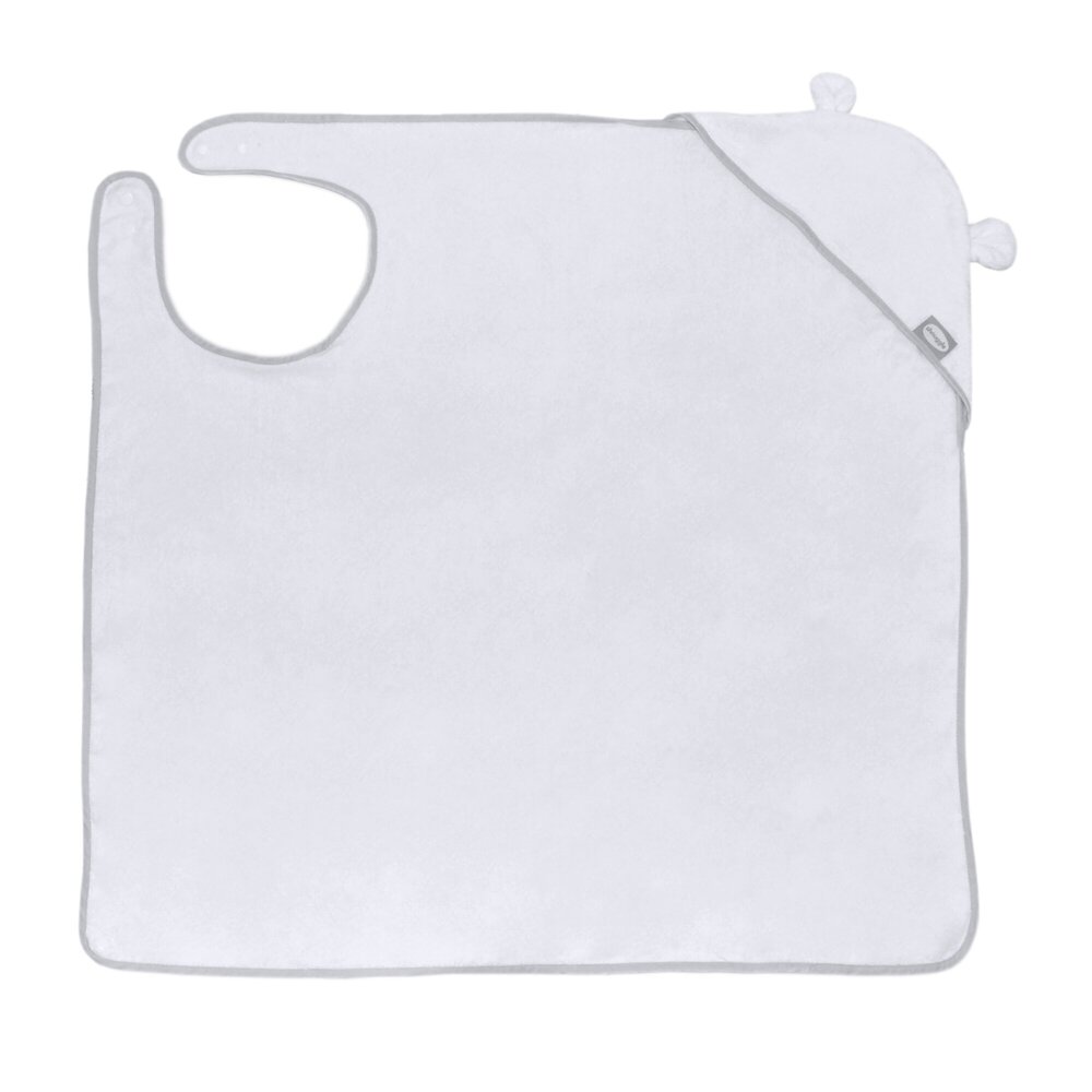 Badcape met oortjes White