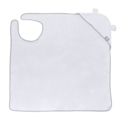 Badcape met oortjes White
