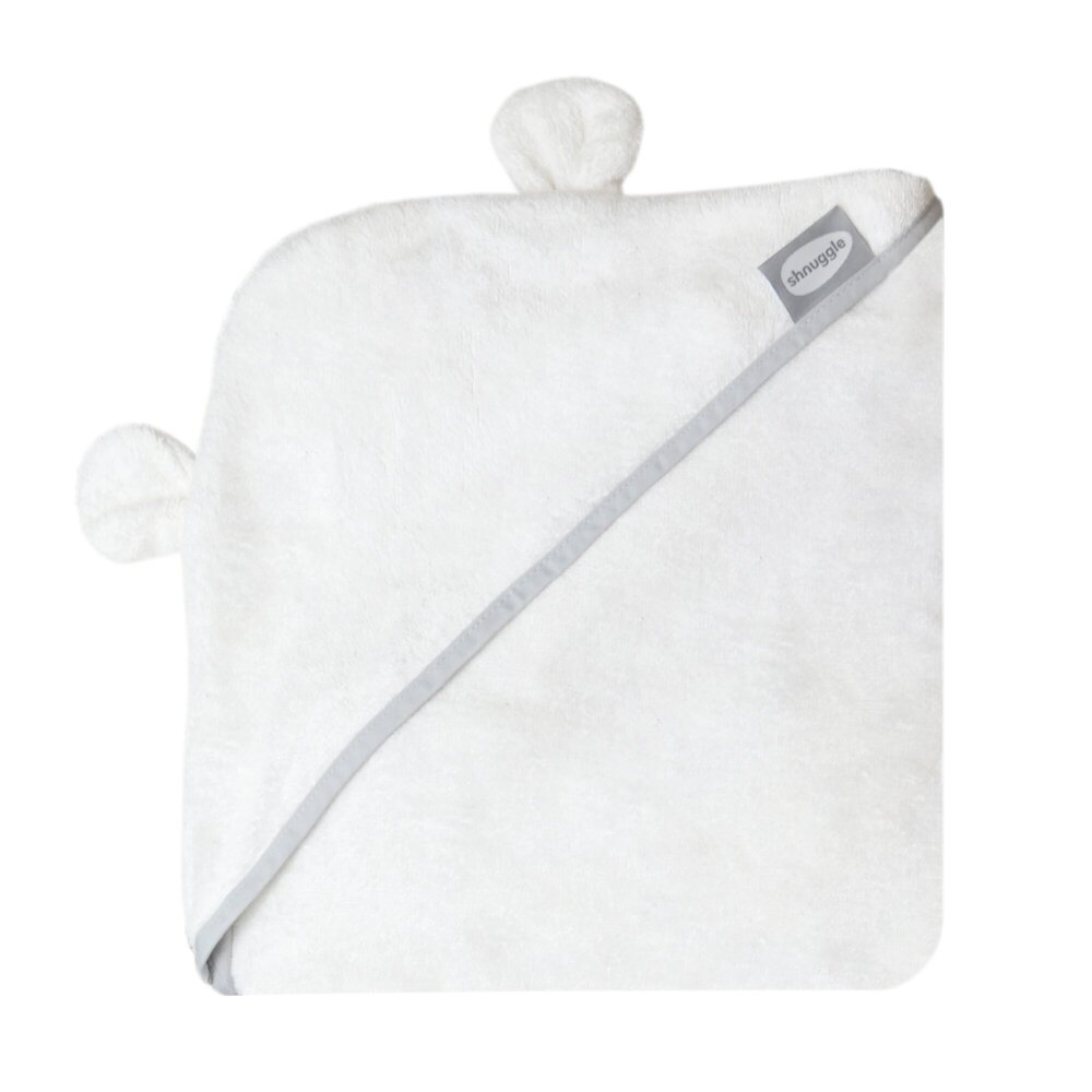 Badcape met oortjes White