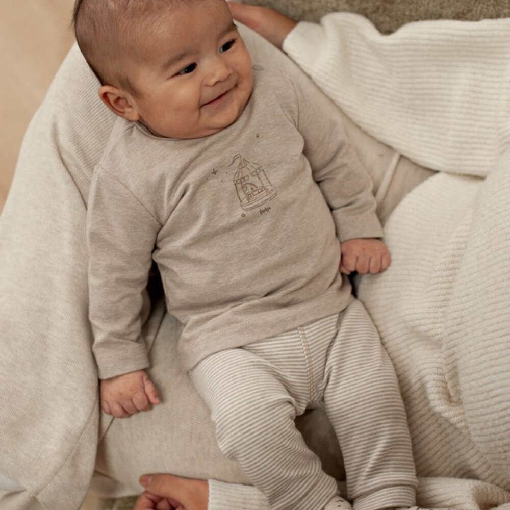 Longsleeve - The Cuddle Company Bruin melange Longsleeve - The Cuddle Company Bruin melange