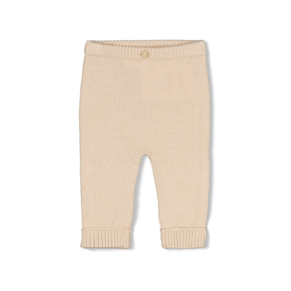 Broek gebreid - The Knits Zand Beige Broek gebreid - The Knits Zand Beige