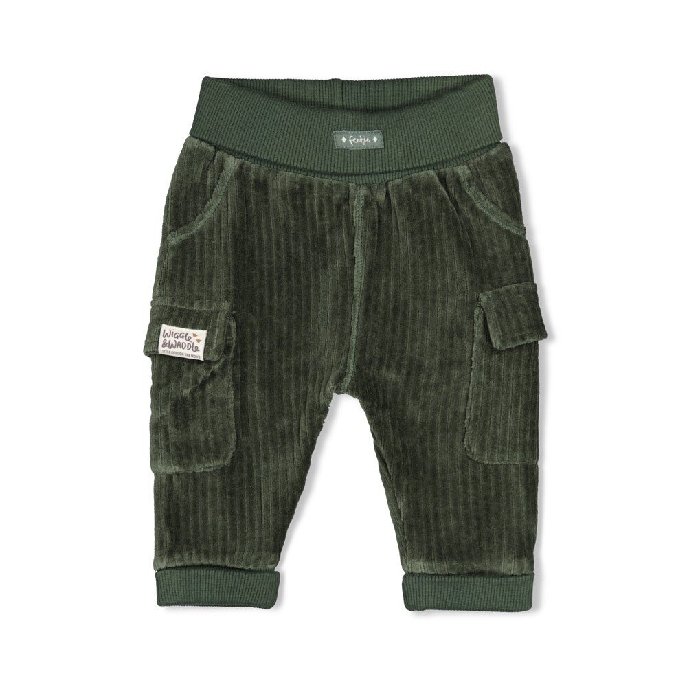Broek velours rib - Wiggle and Waddle Groen Broek velours rib - Wiggle and Waddle Groen