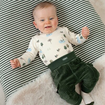 Broek velours rib - Wiggle and Waddle Groen Broek velours rib - Wiggle and Waddle Groen