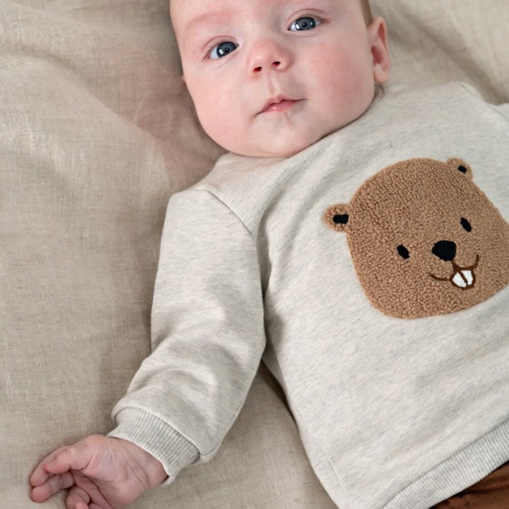 Sweater - Tiny Timber Tales Grijs melange