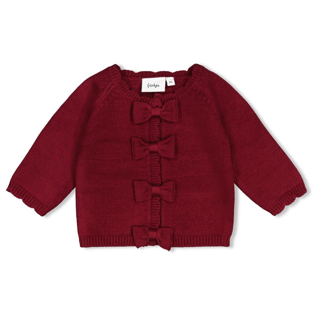 Vestje gebreid - My Little Love Bordeaux