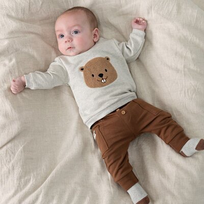 Sweater - Tiny Timber Tales Grijs melange