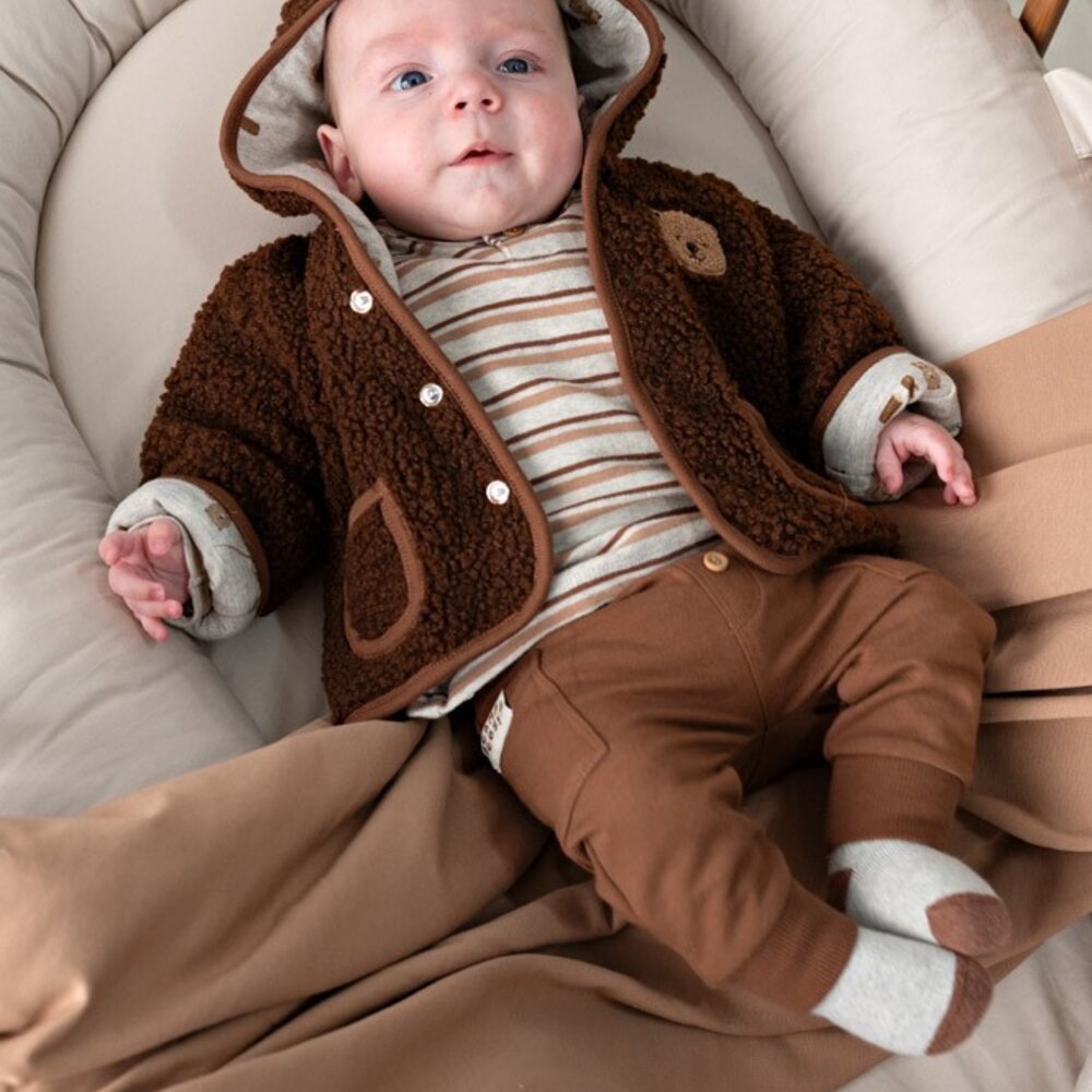 Longsleeve rib met streep - Tiny Timber Tales Grijs melange Longsleeve rib met streep - Tiny Timber Tales Grijs melange