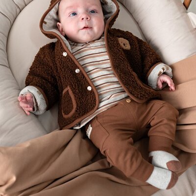 Longsleeve rib met streep - Tiny Timber Tales Grijs melange Longsleeve rib met streep - Tiny Timber Tales Grijs melange