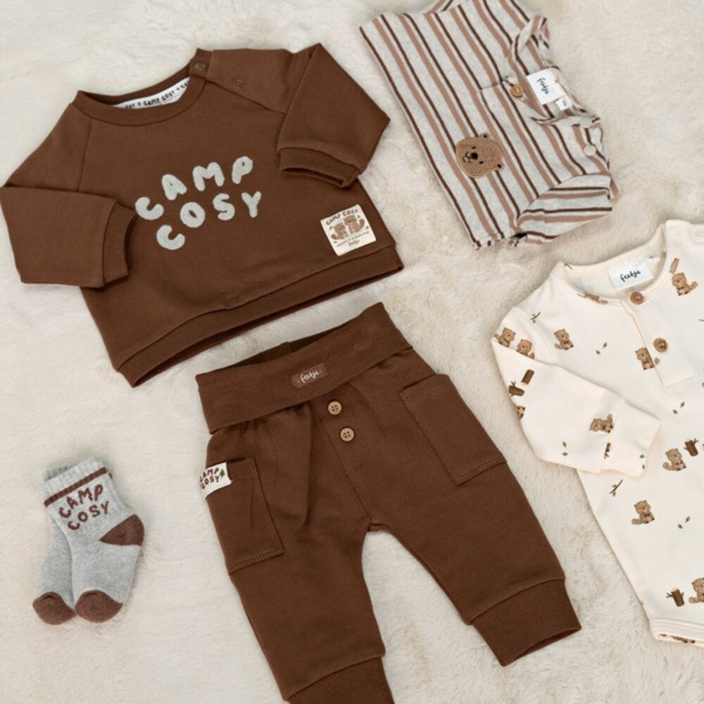 Longsleeve rib met streep - Tiny Timber Tales Grijs melange Longsleeve rib met streep - Tiny Timber Tales Grijs melange