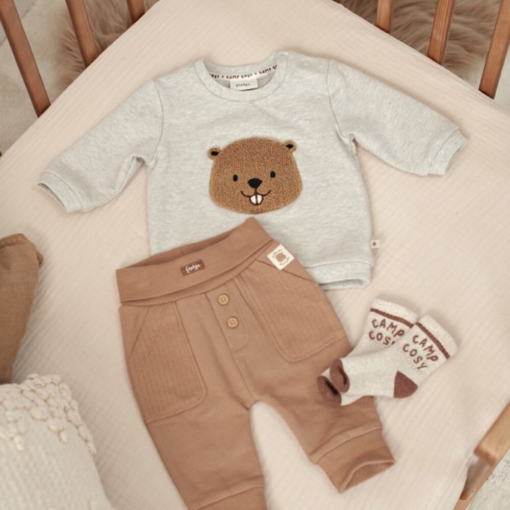 Sweater - Tiny Timber Tales Grijs melange