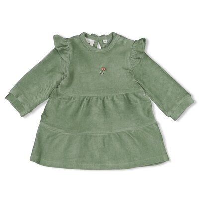 Jurk velours rib - Lucky Bloombird Jade Groen Jurk velours rib - Lucky Bloombird Jade Groen