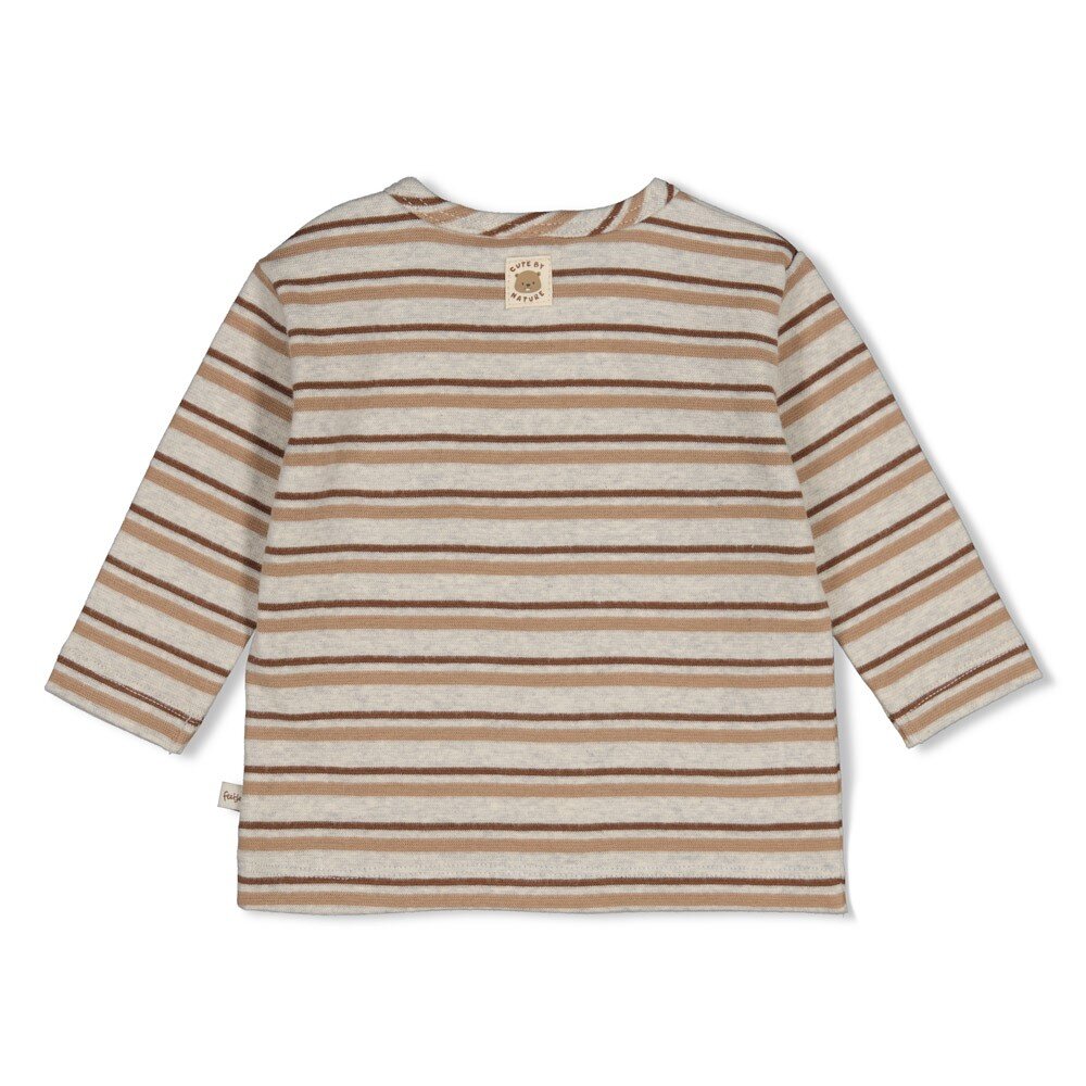 Longsleeve rib met streep - Tiny Timber Tales Grijs melange Longsleeve rib met streep - Tiny Timber Tales Grijs melange