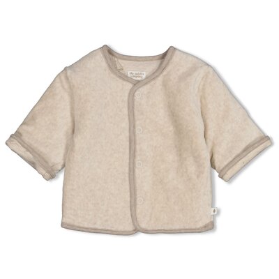 Omkeerbaar jasje velours rib - The Cuddle Company Taupe melange Omkeerbaar jasje velours rib - The Cuddle Company Taupe melange