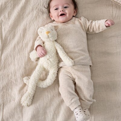 Overslagshirt velours rib - The Cuddle Company Taupe melange Overslagshirt velours rib - The Cuddle Company Taupe melange