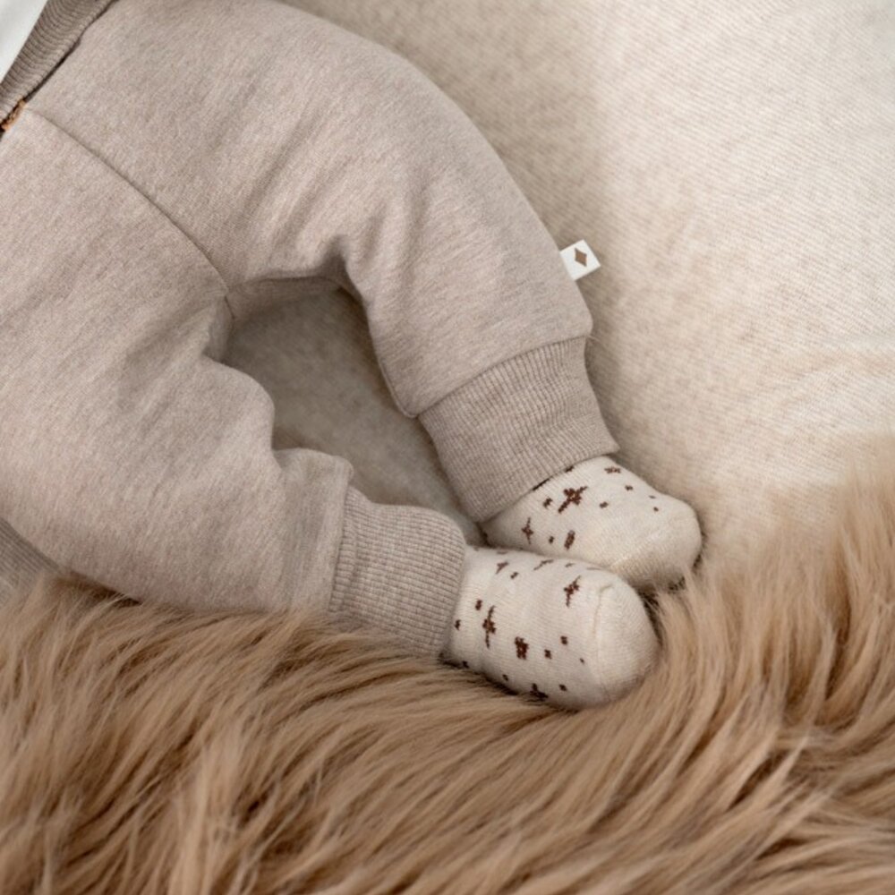 Omkeerbaar jasje velours rib - The Cuddle Company Taupe melange Omkeerbaar jasje velours rib - The Cuddle Company Taupe melange
