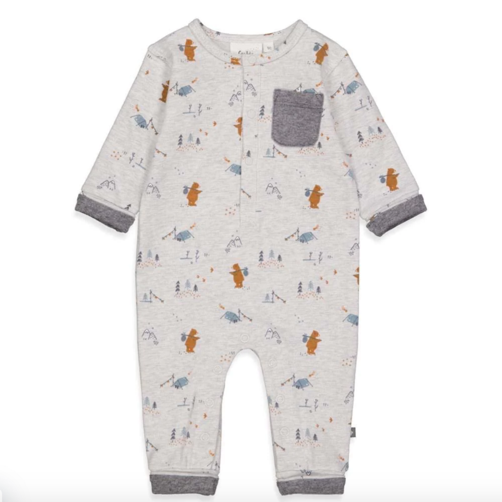Babypakje - Griddly Bear grijs melange