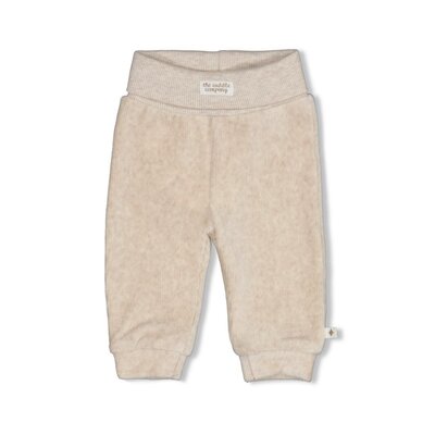Broek velours rib - The Cuddle Company Taupe melange
