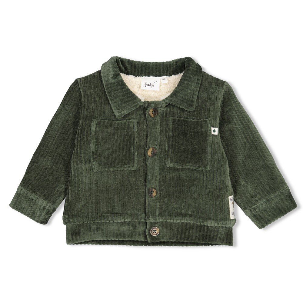 Jasje velours rib - Wiggle and Waddle Groen Jasje velours rib - Wiggle and Waddle Groen