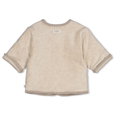Omkeerbaar jasje velours rib - The Cuddle Company Taupe melange Omkeerbaar jasje velours rib - The Cuddle Company Taupe melange
