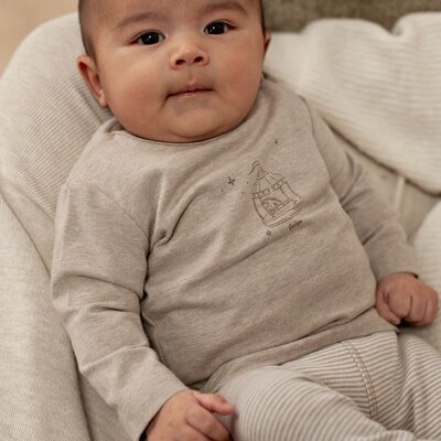 Longsleeve - The Cuddle Company Bruin melange Longsleeve - The Cuddle Company Bruin melange