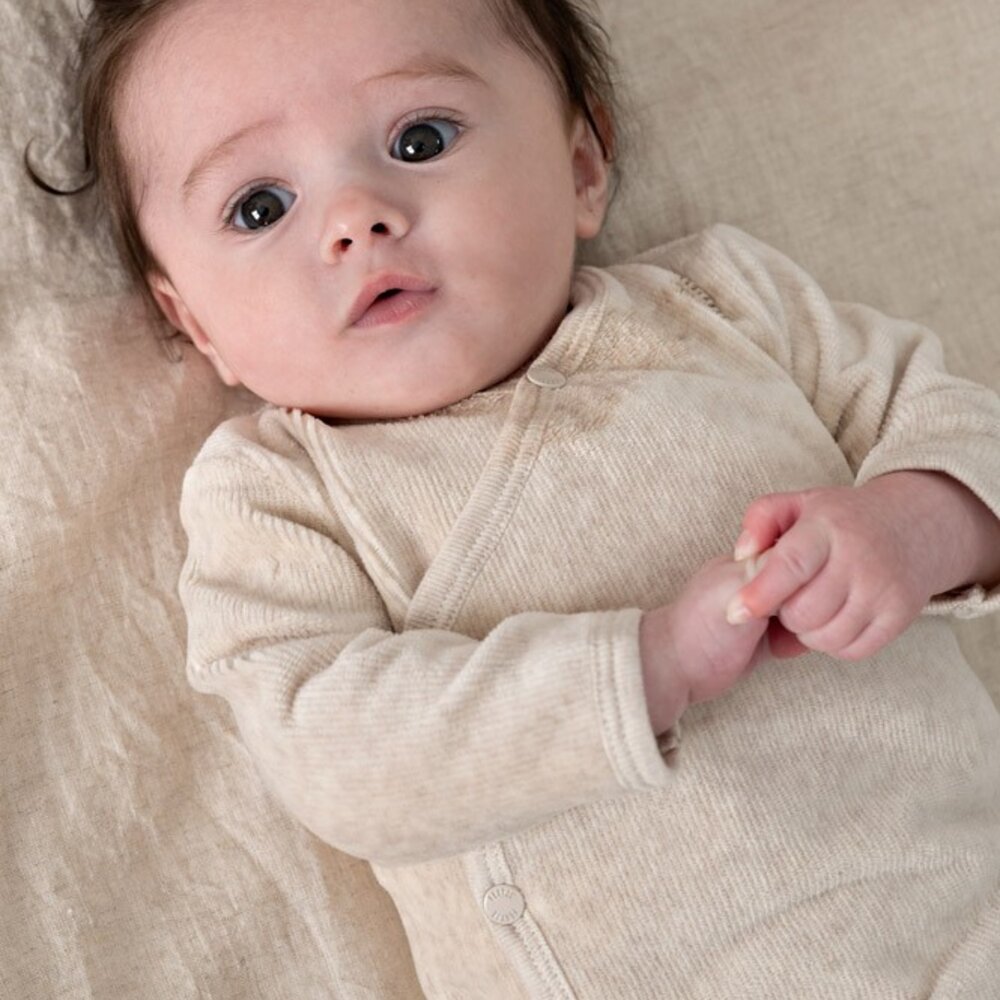 Broek velours rib - The Cuddle Company Taupe melange Broek velours rib - The Cuddle Company Taupe melange