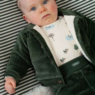 Jasje velours rib - Wiggle and Waddle Groen Jasje velours rib - Wiggle and Waddle Groen