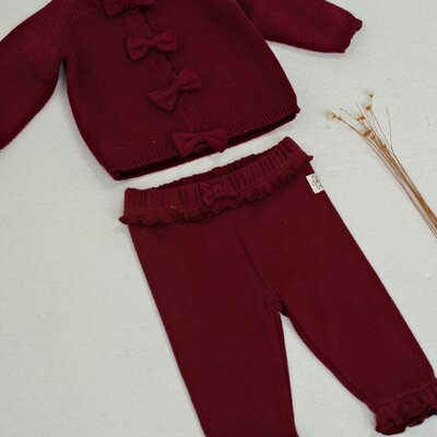 Legging pointelle rib - My Little Love Bordeaux Legging pointelle rib - My Little Love Bordeaux