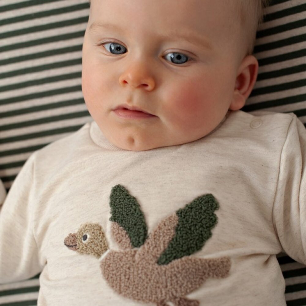 Sweater - Wiggle and Waddle offwhite melange Sweater - Wiggle and Waddle offwhite melange
