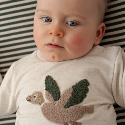 Sweater - Wiggle and Waddle offwhite melange Sweater - Wiggle and Waddle offwhite melange