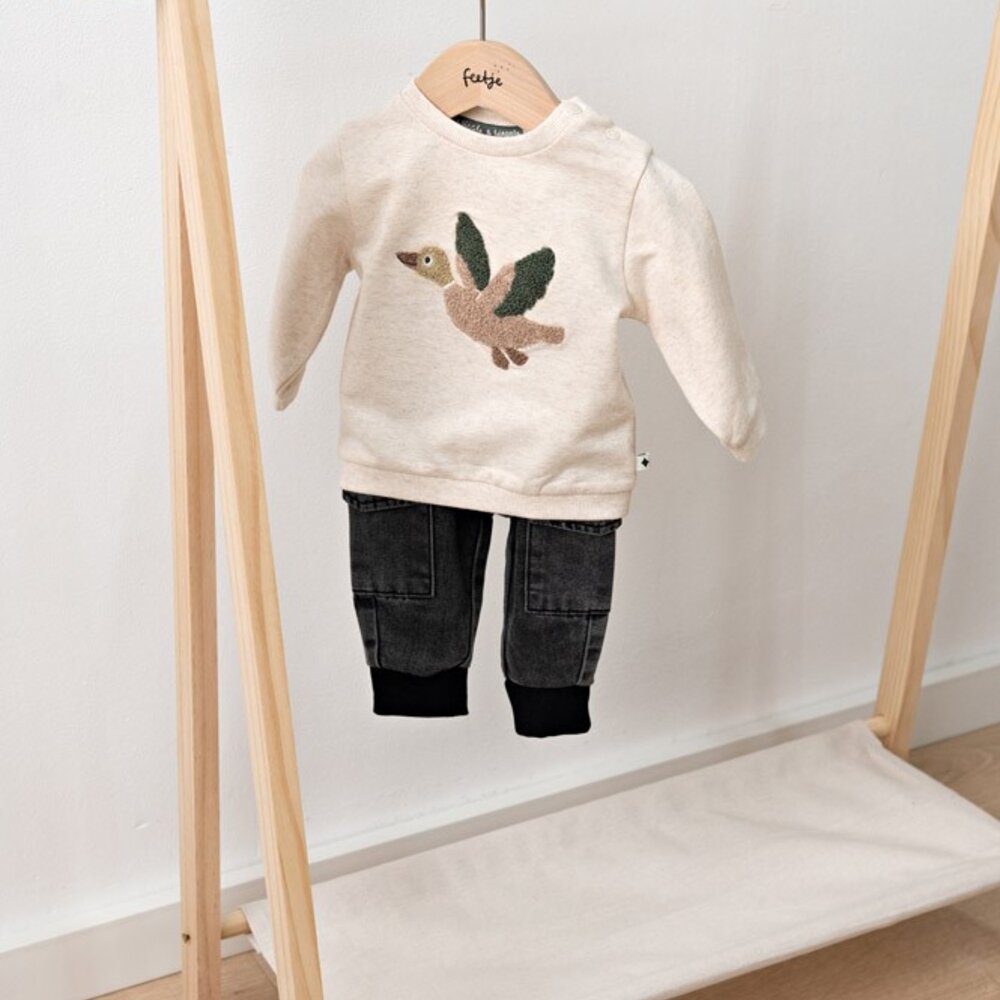 Sweater - Wiggle and Waddle offwhite melange Sweater - Wiggle and Waddle offwhite melange