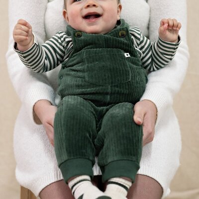 Longsleeve rib met streep - Wiggle and Waddle Groen Longsleeve rib met streep - Wiggle and Waddle Groen