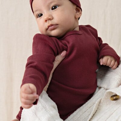 Legging pointelle rib - My Little Love Bordeaux Legging pointelle rib - My Little Love Bordeaux