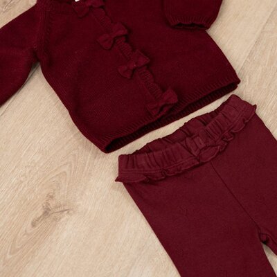 Legging pointelle rib - My Little Love Bordeaux Legging pointelle rib - My Little Love Bordeaux