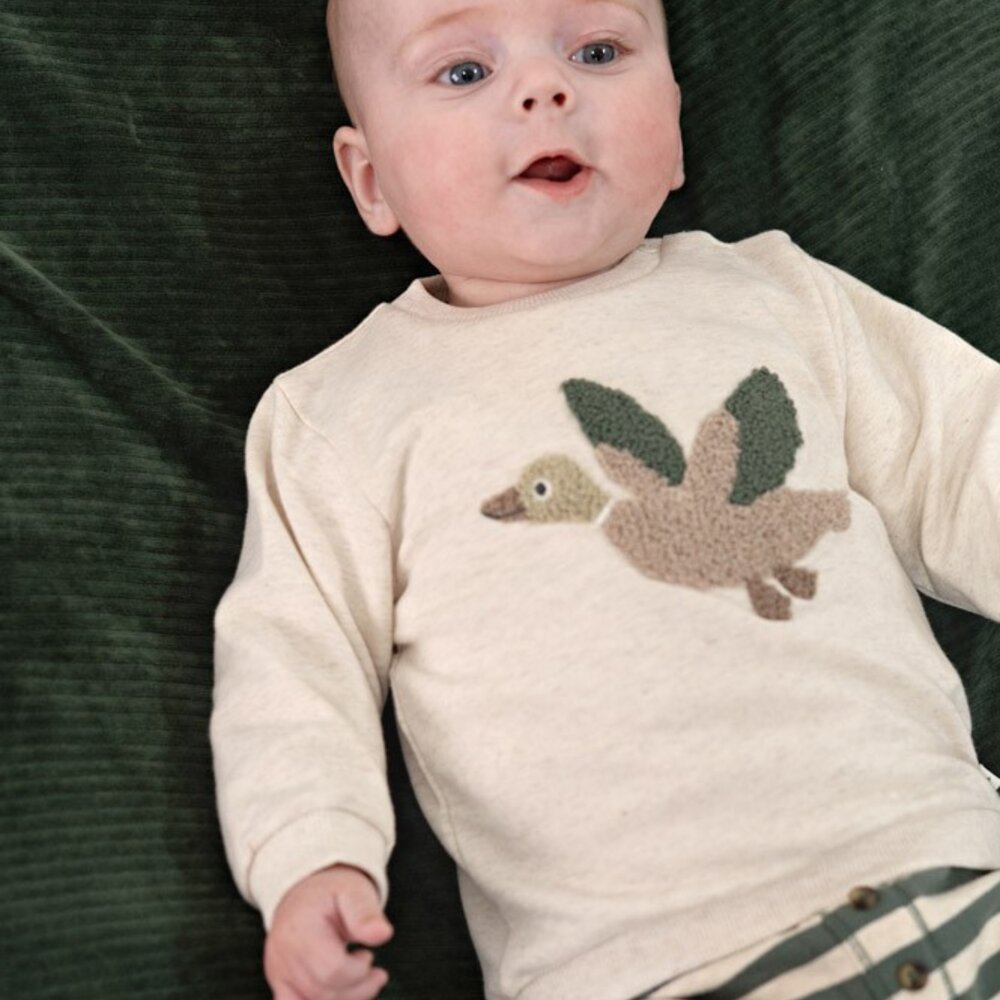 Sweater - Wiggle and Waddle offwhite melange Sweater - Wiggle and Waddle offwhite melange