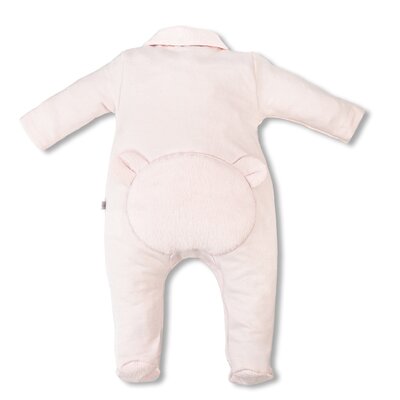 Babypakje teddy bear backside fur FIRST®One collec Blush pink