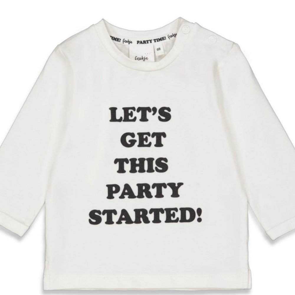 T-shirt met bedrukking offwhite
