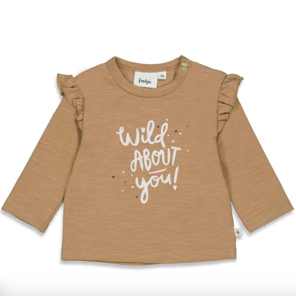 T-shirt lange mouwen -Wild At Heart camel