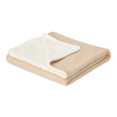 Wiegdeken gebreid/fleece Pure Soft Beige Wiegdeken gebreid/fleece Pure Soft Beige