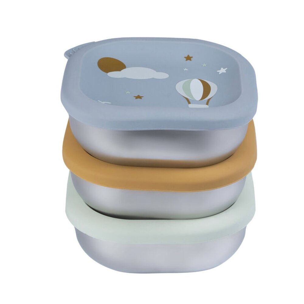 RVS snack doosjes multi-use x3 Adventure RVS snack doosjes multi-use x3 Adventure