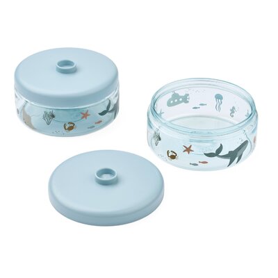 Dominique Food Tritan Boxes 500 ml 2-Pack Sea creatures Dominique Food Tritan Boxes 500 ml 2-Pack Sea creatures
